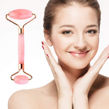 Load image into Gallery viewer, Korean Fairy Skincare™ Rose Quartz Crystal Facial Roller &amp; Gua sha Combo
